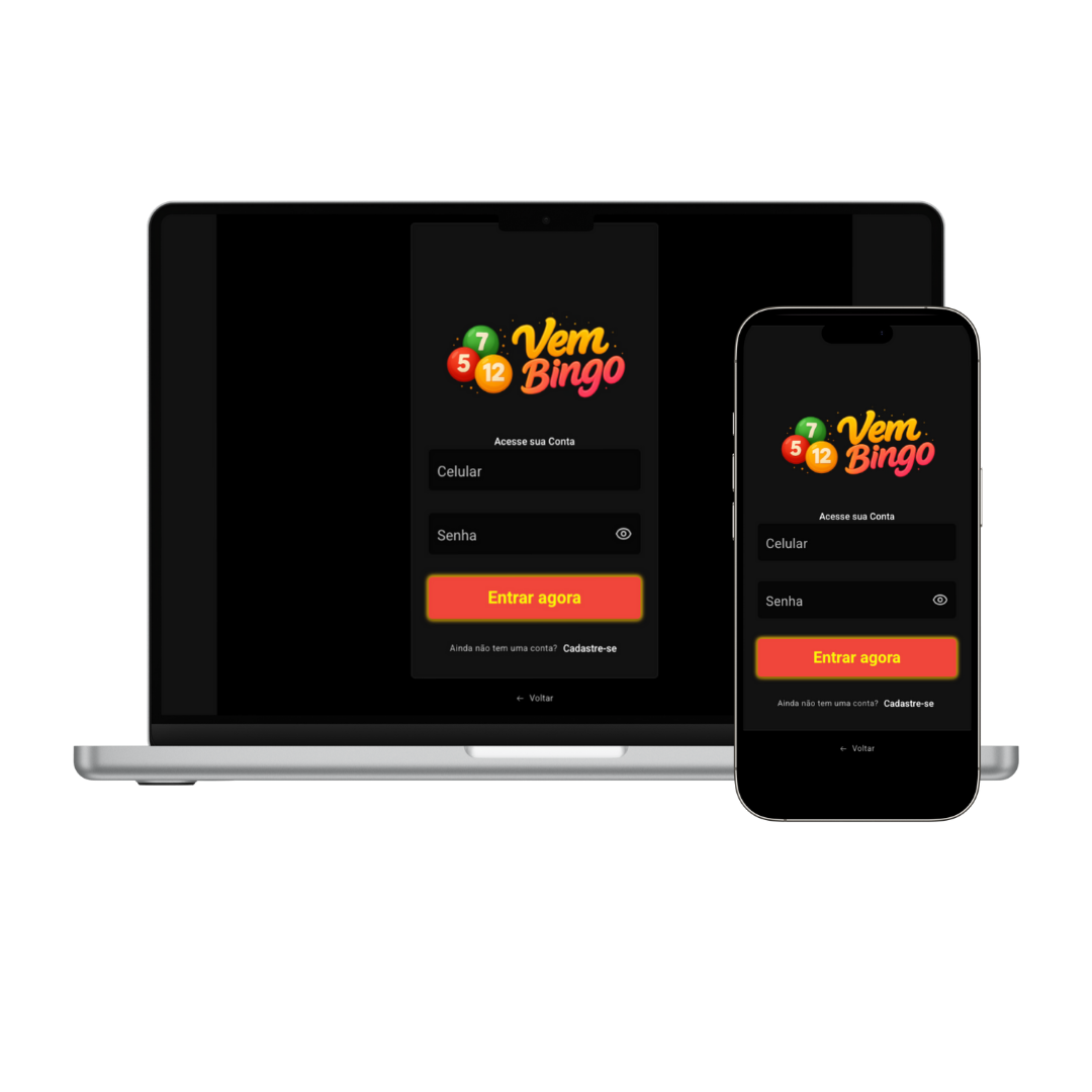 Bingo Online — exemplo de sala