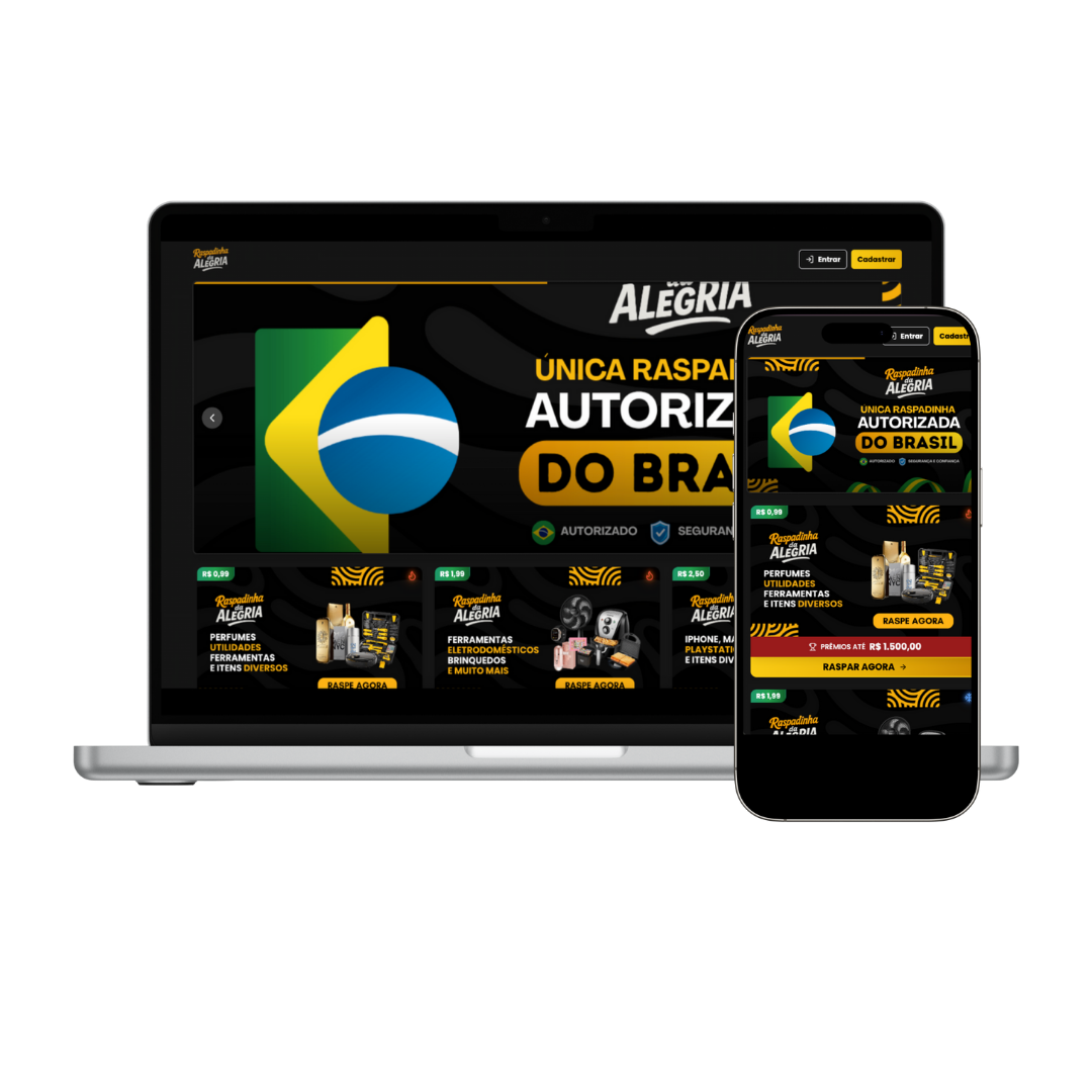 Raspadinha — exemplo de tela